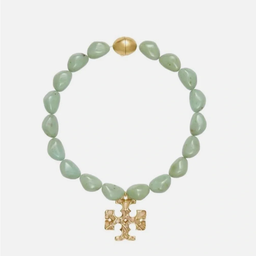 Tory Burch Roxanne Necklace Gold-tone‎ Statement NWT
